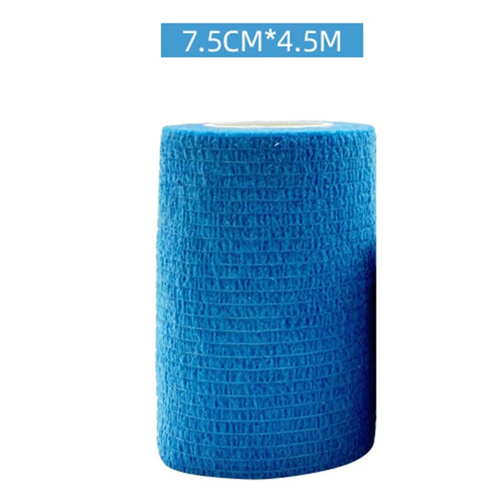 Nastro Avvolgente per Elastiche Autoadesive Sportive Blu per Cuscinetti di Supporto per Ginocchia, Caviglie,