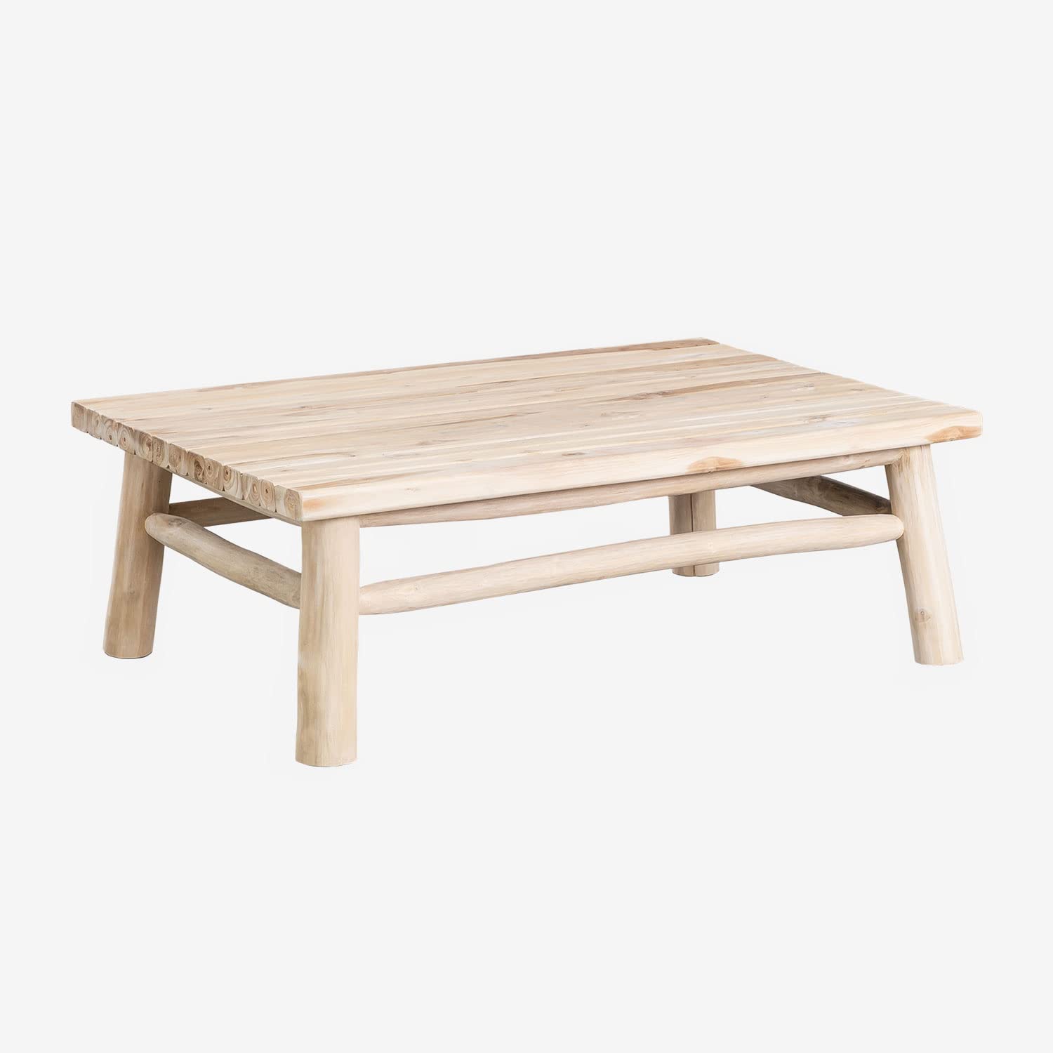 SKLUM Table Basse Rectangulaire en Bois de Teck (120x80 cm) Narel -