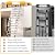 12-Step Attic Stairs, Wall Mounted Attic Ladder Pull Down Fold Retractable