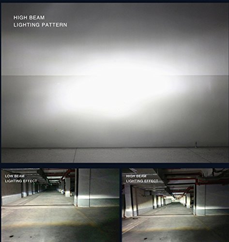 Alla Lighting 8000Lm P43T Base H4 Hb2 9003 Led Headlights Bulbs Replacement, Xtremely Super Bright 6500K Xenon White Dual High/Low Beam #TOP4