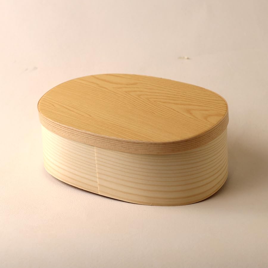 Amazon | 使い捨て 抗菌 曲げわっぱ （小判形 : 赤松）2号 お弁当箱【1