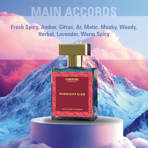 Image of Carousel Aroma Midnight Kiss 50ml - Eau De Parfum for Unisex | Long Lasting Luxury Perfume | Premium Fragrance perfume for Men & Women | Pack of 1