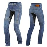 pantalon moto mujer alpinestar Kevlar reforzado – Pantalones Vaqueros paradójicamente de tril emergencia con forcef – Protectores.