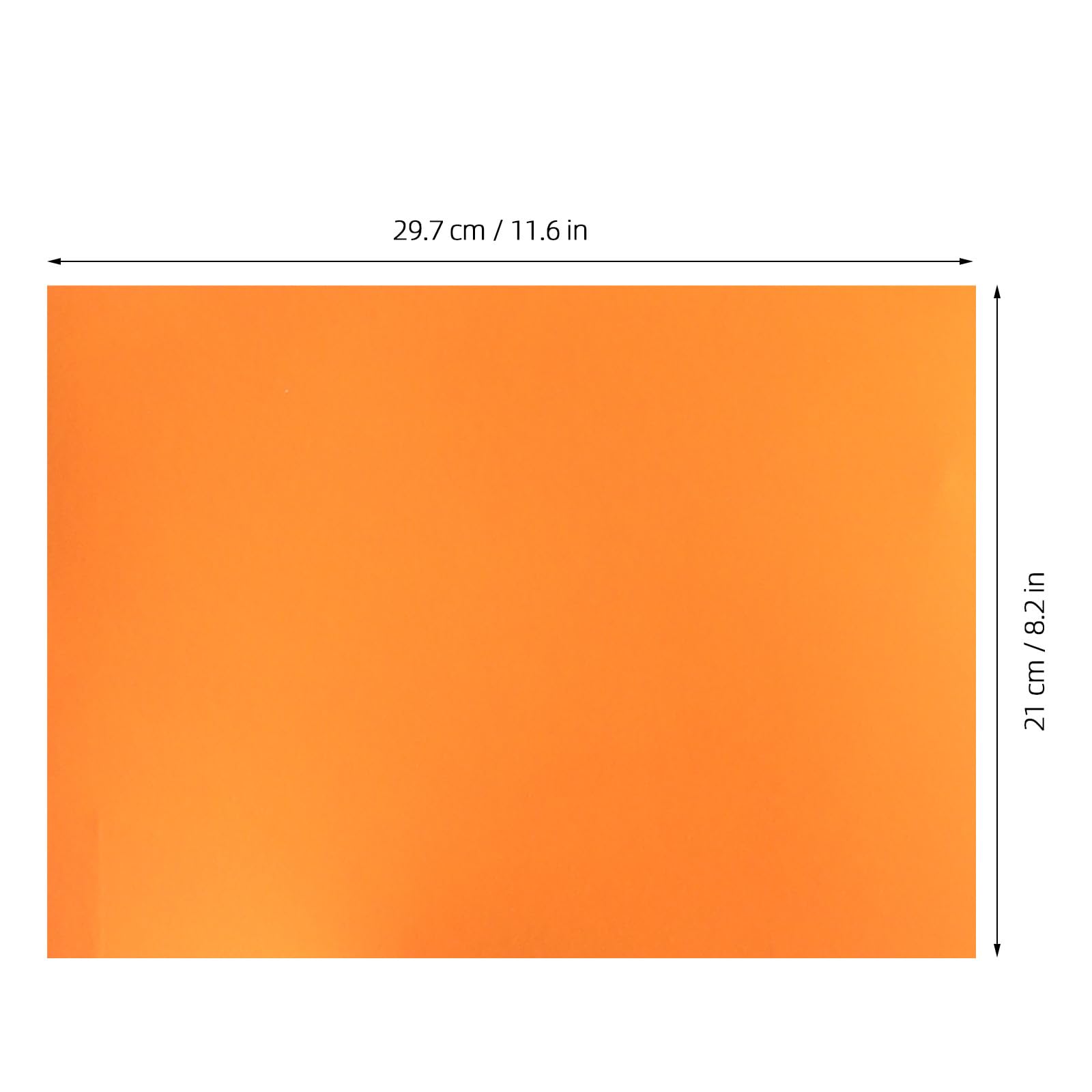 Gatuida 50 fogli di cartoncino metallizzato glitterato, 10 colori, 21,6 cm | 10 colori, superficie lucida a specchio su un solo lato, fogli riflettenti scintillanti formato A4, per principianti, amanti