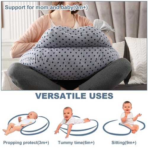 Coussin d'allaitement multifonction en coton lavable avec sangle - 5