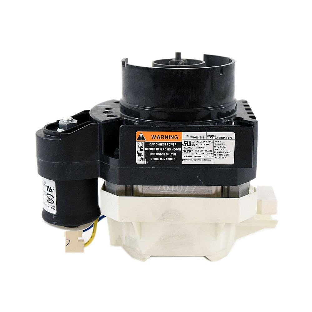 Conjunto de motor de bomba de circulación para lavavajillas Whirlpool W10815709. Pieza original del fabricante (OEM) FSP que reemplaza a W10591569.