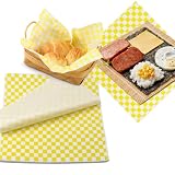 Papier do sera, 100 arkuszy papieru woskowego w kratkę do żywności, torebki na frytki, papier maślany, wyściółka do koszyków Deli, papier do pakowania żywności do kanapek, fast foodów, przekąsek