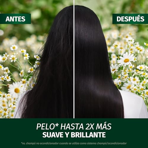 Herbal Essences Acondicionador Camomila Brillo & Revitalizante 250ml Aporta Brillo y Suavidad al Pelo Encrespado y Apagado, Con Extracto de Manzanilla e Ingredientes de Origen Natural, Vegano - imagen 9