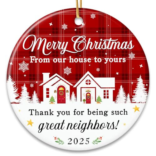 ZAGKOO Neighbor Christmas Ornaments 2025 - Best Christmas Neighbors Gift