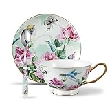 Premium Bone China Porzellan: auch Fine Knochenporzellan gennant wird, ist das beste und edelste Porzellan, das durch sehr hohe Kantenschlagfestigkeit und durchscheinende Besonderheit besticht