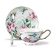 Produktbild Panbado, Porzellan Kaffeetassen, 3-teilig Kaffeeservice Set, 200 ml Tasse mit Untertasse und Kaffeelöffel