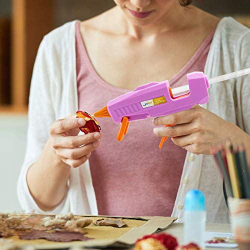 Image of Liumai Hot Glue Gun Kit with 30pcs Glue Sticks, Mini Hot Melt Glue Gun with Carrying Case for Crafts, School DIY Arts, and Home Repair (30Watts, Pink)