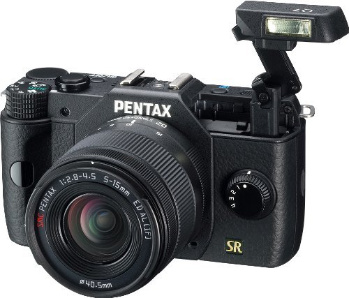 Pentax Q7 02 Zoom Kit Black Mirrorless Digital Camera 12.4Mp Mirrorless Digital Camera With 3-Inch Lcd And5-15Mm (Black) (Discontinued By Manufacturer) #TOP2