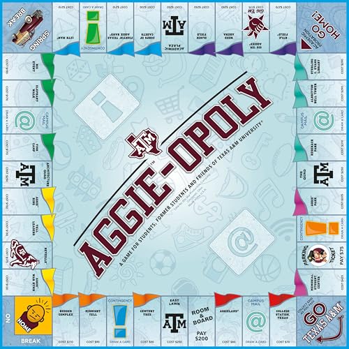 Image of Late for the Sky Aggie-Opoly - Texas A&M University Family Board Game