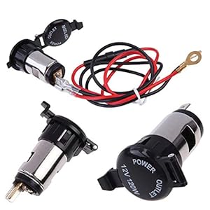 12V Car Cigarette Lighter Socket Plug with 67cm Cord and In Line Glass Fuse