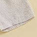 Aiwpstoin Toddler Baby Boy Girl Shorts Summer Casual Elastic Waist Striped Shorts Pants Boxer Bottoms (Khaki, 12-18 Months)