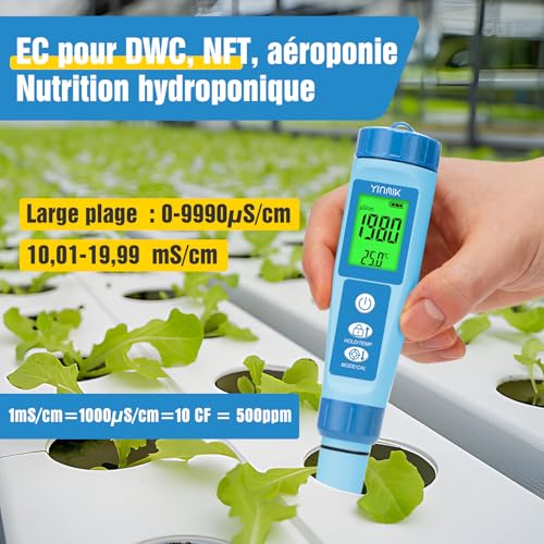 Testeur pH EC hydroponie de précision pour un contrôle optimal - 2