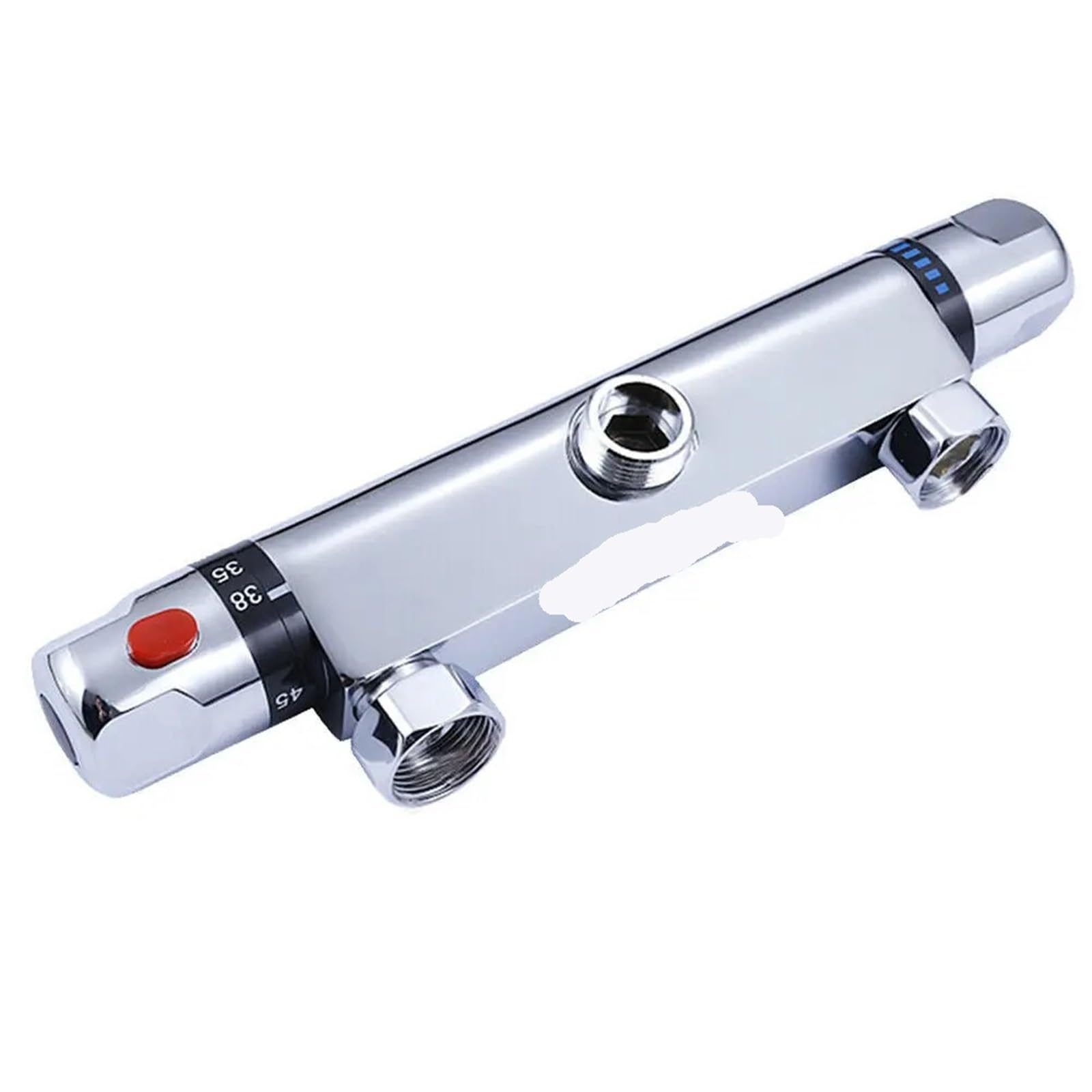 Thermostatic Shower Mixer Bathroom Thermostat Shower Brass Chrome Mixer Value Dual Handle Temperature Control Bathtub Faucet Tap Wall Mounted