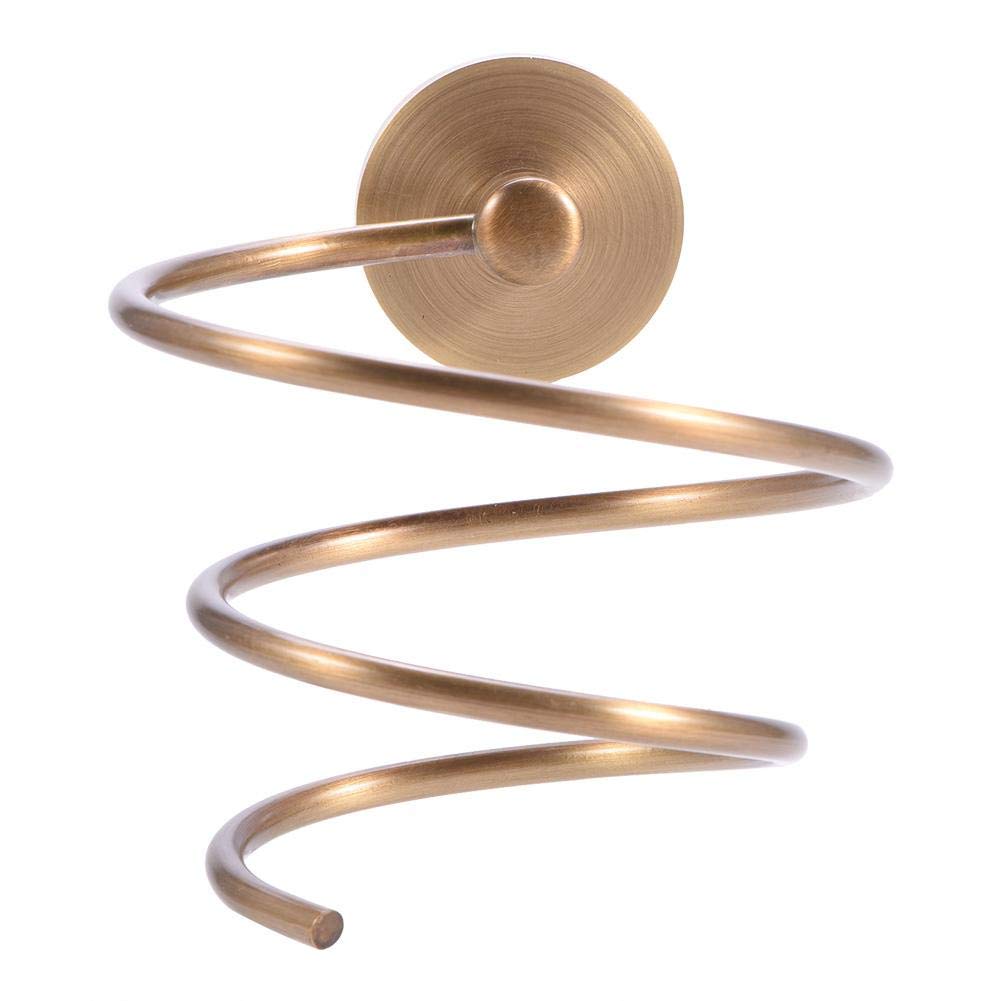 Support pour Sèche-Cheveux Design Antique Support Mural en Laiton Massif