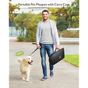 Dog Playpen,Fabric Mesh Dog Fence, Portable Soft Dog Cat Kennel Crate,Breathable Exercise Pet Play Pen for Dogs,PVC Pipe Frame,Indoor Outdoor Pet Fence Cage for Small Animals with Carrying Case(M) Dog Playpen,Fabric Mesh Dog Fence, Portable Soft Dog Cat Kennel Crate,Breathable Exercise Pet Play Pen for Dogs,PVC Pipe Frame,Indoor Outdoor Pet Fence Cage for Small Animals with Carrying Case(M)