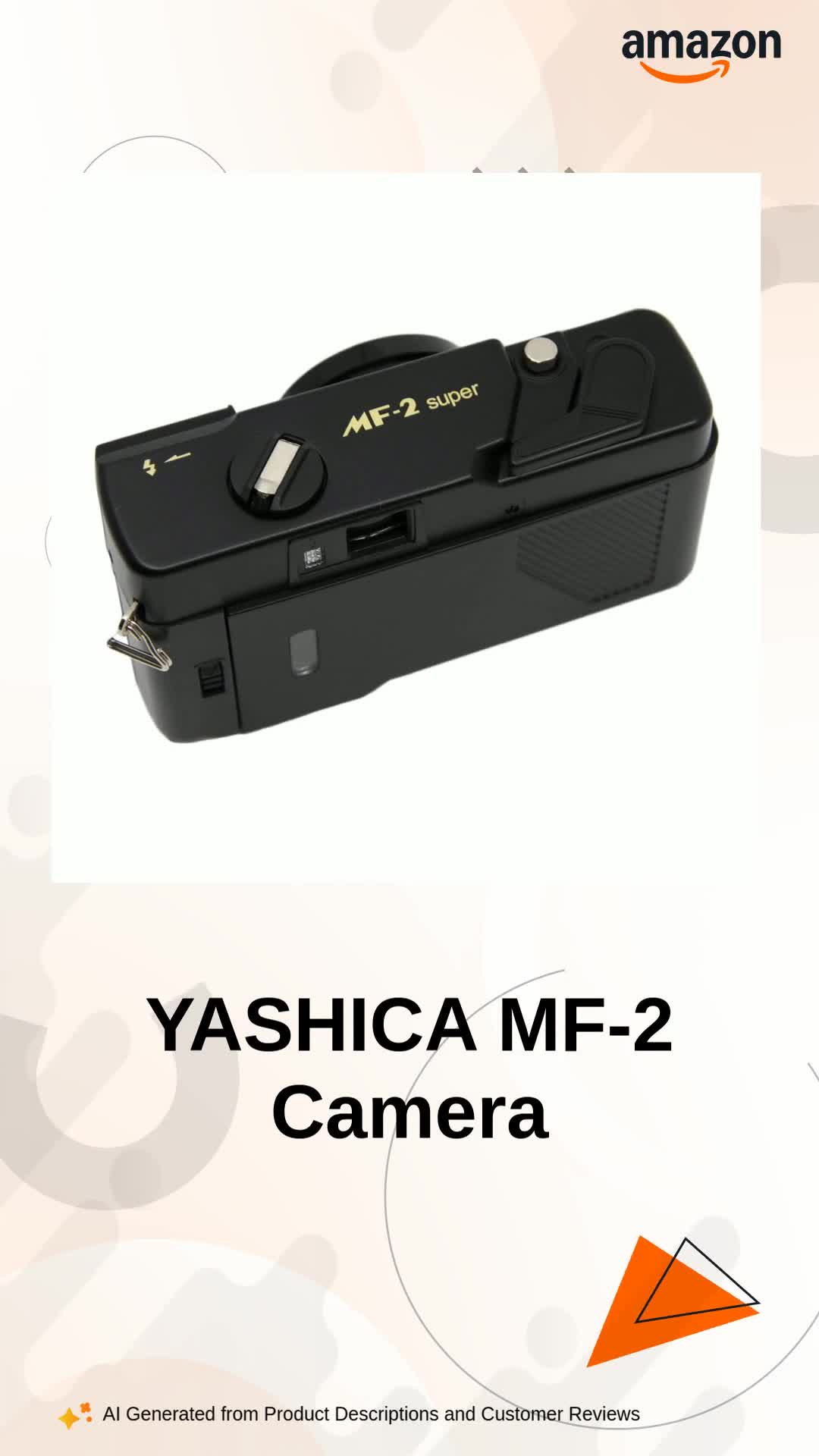 YASHICA MF-2 Super 35mm Film Camera with 38mm f/3.8 Lens by Kokoti