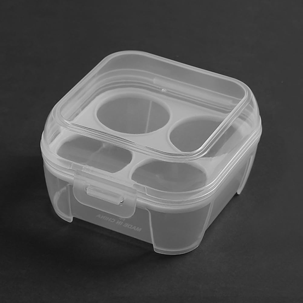 przechowywanie jajek, Organizer na jajka w kuchni, przenośny i trwały, przezroczysty plastik z pokrywką, kratka 3/4/8(4 Cells)