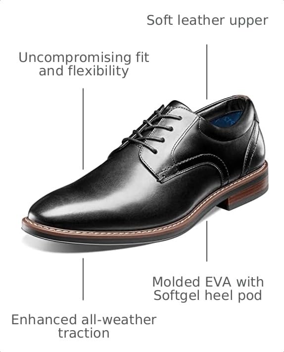 Image of Nunn Bush Centro Flex Plain Toe Oxford