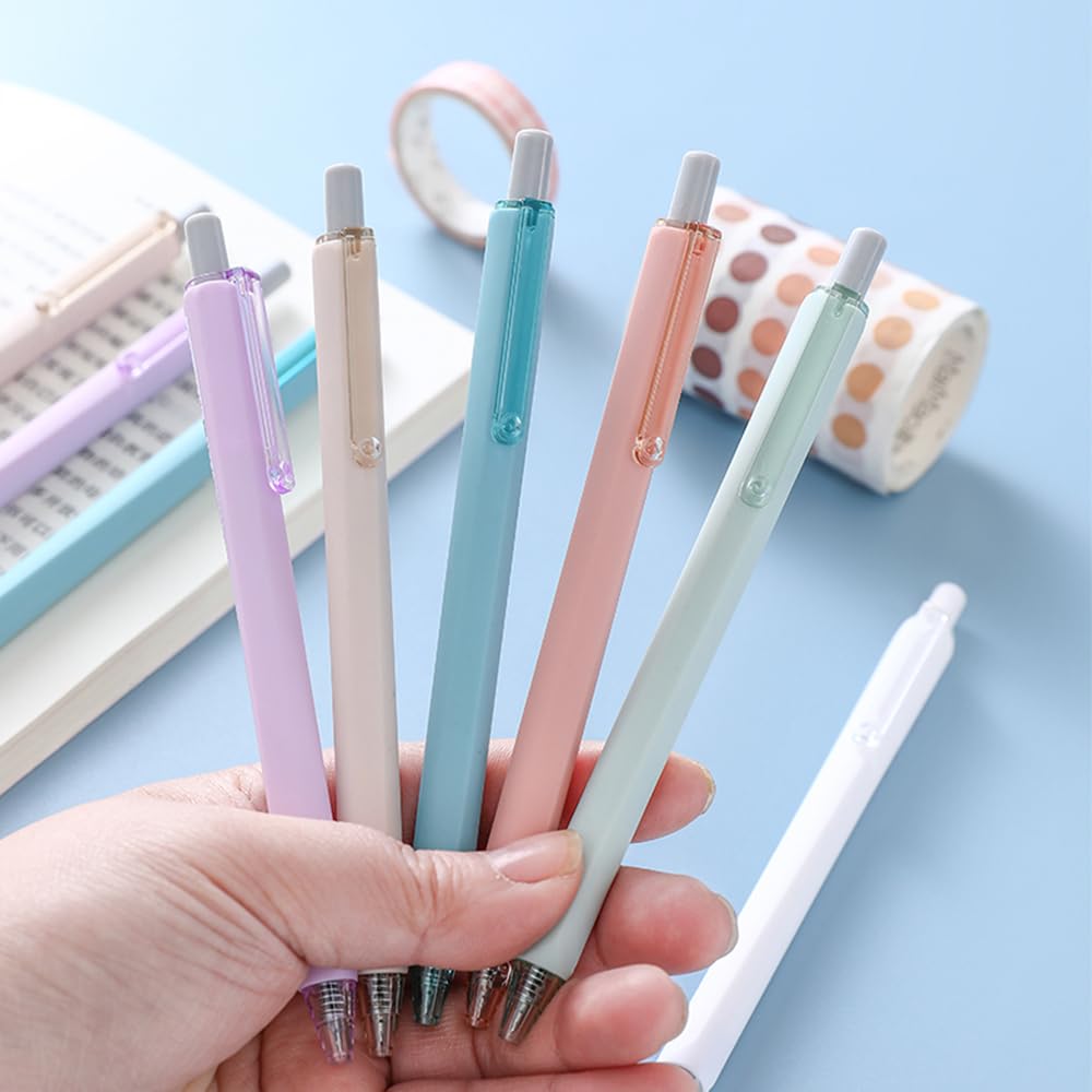 Penne Gel Nere 0,5mm Con Rotazione Antistress - Set Da 3 In Viola E Arancione, Penna A Sfera Rotante Fidget Per Scrittura Fluida - 2