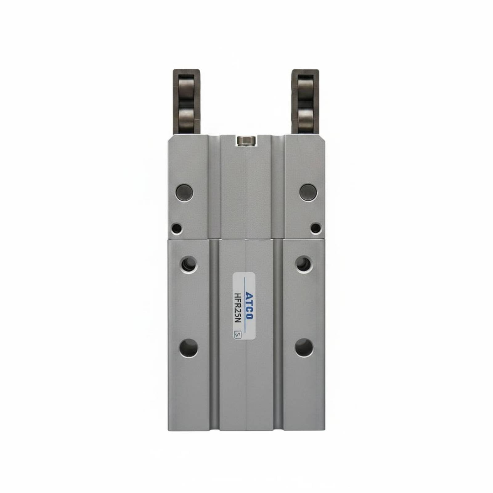 Pinza Neumática MHY2 Pinza Cilindro Garra Actuador con Apertura de Gran Ángulo para Sujeción Suave y Posicionamiento Conmutable con Adecuado para, HFR25N Con Orificio Pasante