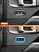 Savadicar Sky Blue Interior Accessories - Door Lock Button Bezel Trim Set for 2018-Present Jeep Wrangler JL JLU 4XE & Gladiator JT - Solid Color Interior Decor Upgrade Option, 2-Piece