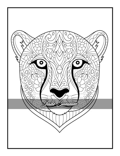 100 Animals: An Adult Coloring Book with Lions, Elephants, Owls, Horses, Dogs, Cats, and Many More! - Image 32