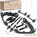 A-Premium Set of 10, Front Upper Control Arm, Sway Bar Link, Inner Outer Tie Rod End, Compatible with Chevrolet Colorado 2006-2012, GMC Canyon 2006-2012, Isuzu I-280 2006, I-290 2007-2008, I-370 2008