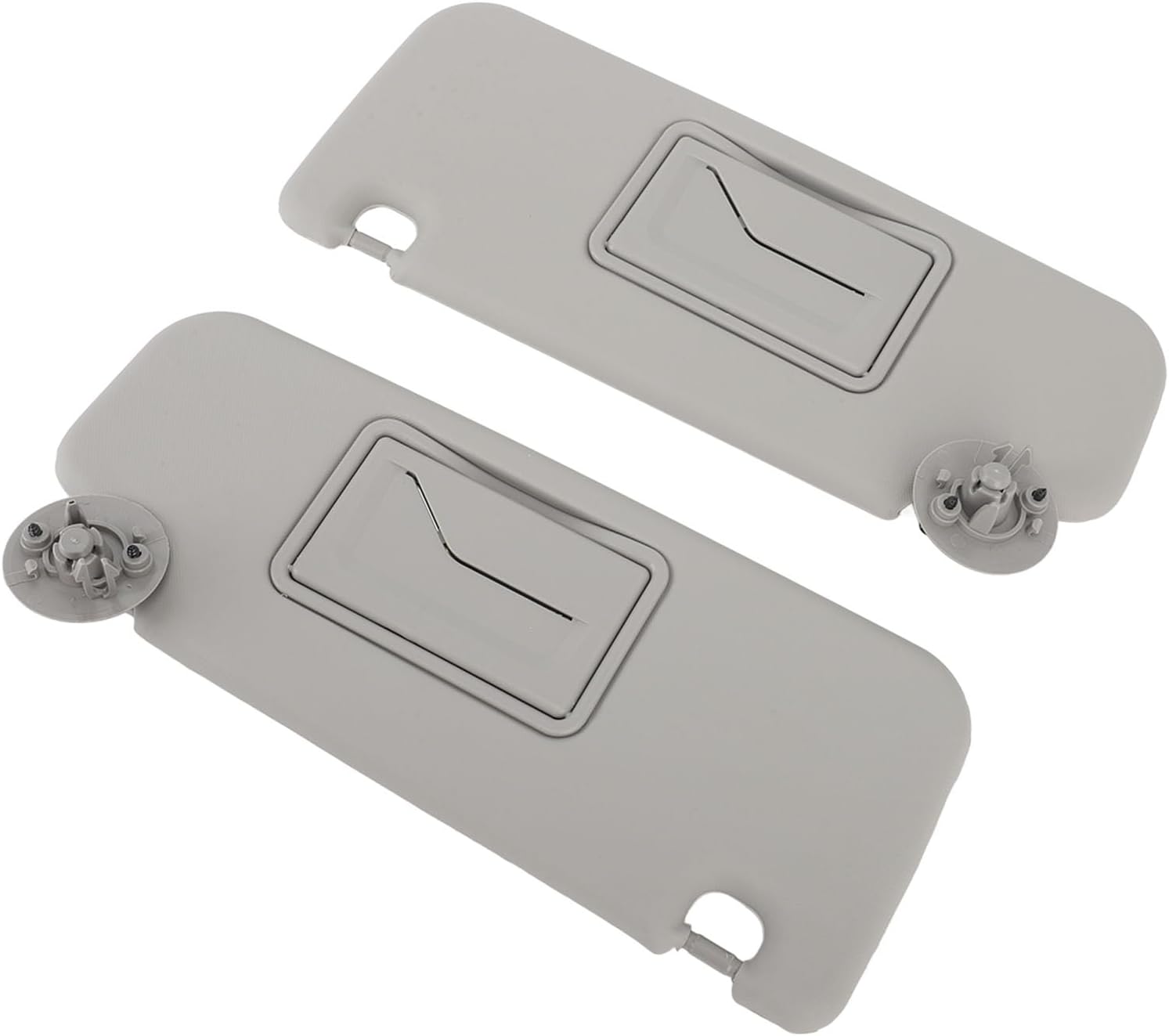 1 Pair Sun Visor Replacement for Sonic & Aveo 2012-2016, Left Right Sun Visor with Mirror, Car Sunshade for Sunroof Grey