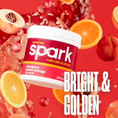 Image of AdvoCare Spark - Energy Drink Mix - Vitamin & Amino Acid Supplement - Supports Energy & Focus - Portable Immune Support - Sugar-Free - Cranberry Peach Orange (10.5 oz)