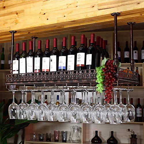 Verre à vin rouge à l'envers sur support suspendu, le cadeau d'anniversaire idéal - 4