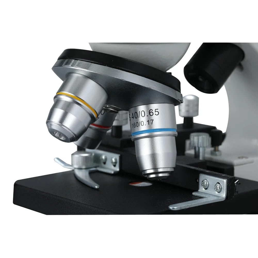 Mikroskop Elektroniczny, Lornetka Mikroskopu Biologicznego 40X-2000X Dla Uczniów Laboratoryjnych, Prezent Dzieci(12.5X Phone Holder)
