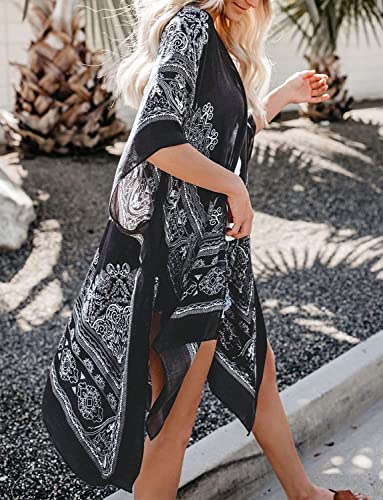 Image of Breezy Lane Kimonos for Women Swimsuit Coverups Beach Cover Up Swimwear Cardigan Summer