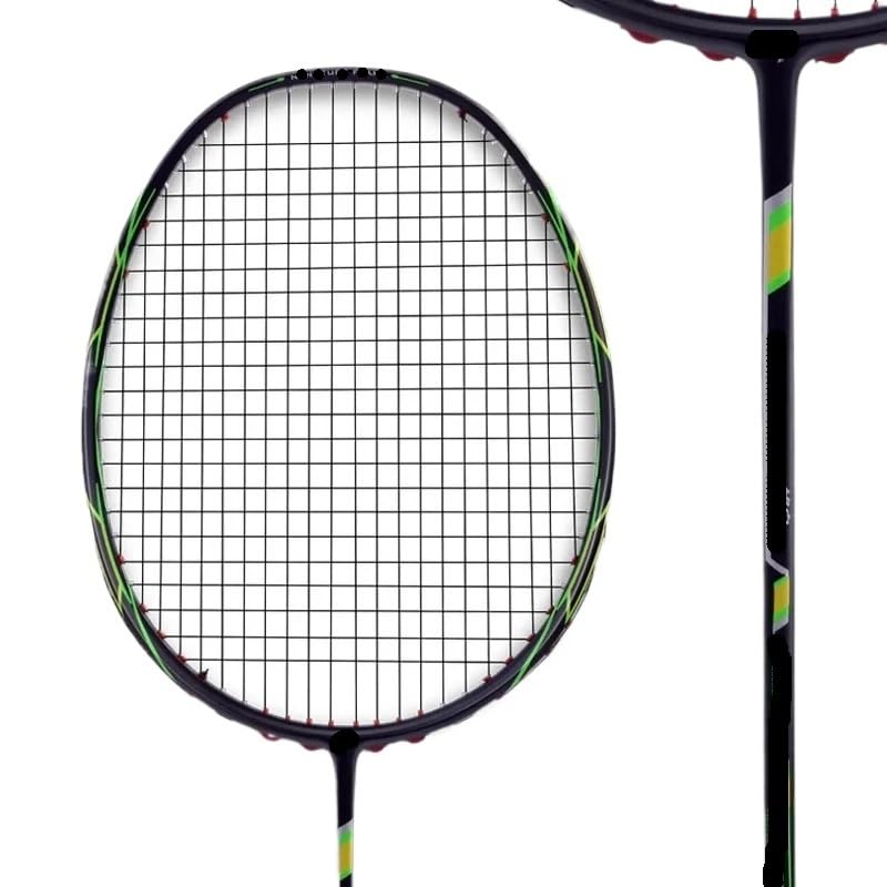 Badminton Set Racchetta da Badminton Super Leggera 6U in Carbonio Pieno 72 g, for Adulti, Uomo e Donna