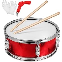 Milisten Kid Drum Set 13.77 Inch Marching Snare Drum with Drumsticks Adjustable Belt Ceremonial Gloves - Musical Instrument Kit for Kids Developing Rhythm Skills