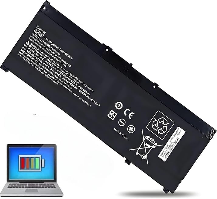 SR04XL SR03XL Battery for HP Omen 15 15-cx0xxx 15-ce0xx 15-dc0xxx 15-cb0xx Pavilion Gaming 15-dc1058wm 15-dc1054nr 15-cx 15-dc0052nr 15-cx0056wm 15-ce198wm 15-ce015dx 15-ce011dx 15-dc1xxx SRO4XL