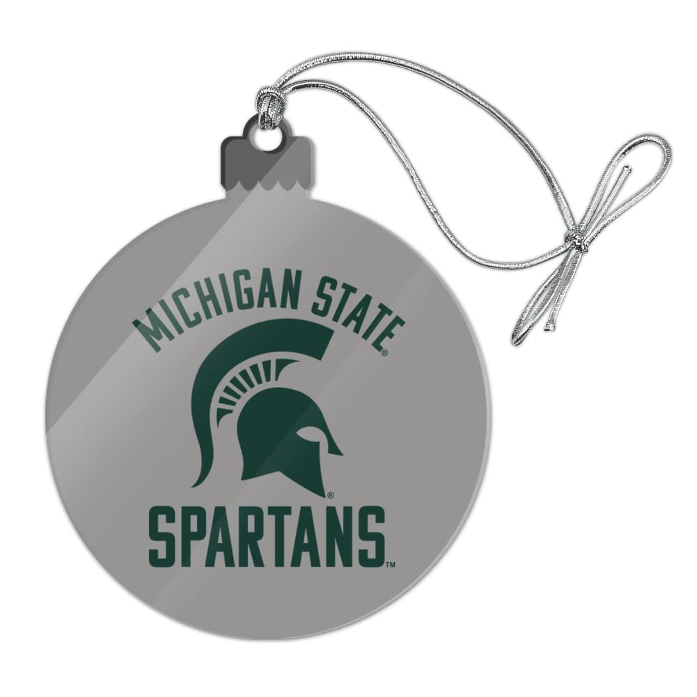 GRAPHICS & MORE Michigan State Spartans Secondary Acrylic Christmas Tree Holiday Ornament