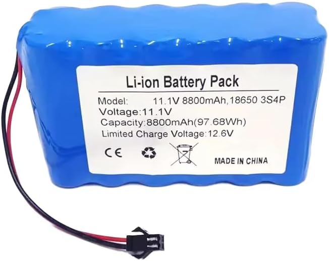 8800mAh 11.1V 8.8Ah 12v Battery with SM Plug for LED Lights Stage Lighting