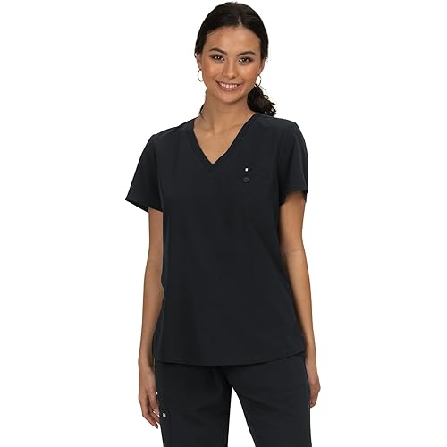 KOI Next Gen Ready to Work Women's 1-Pocket Tuck-in Scrub Top