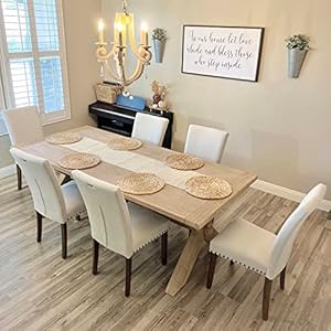 Colamyupholsteredparsonsdiningchairssetof4fabricdiningroomkitchensidechairwithnailheadtrimandwoodlegsbeige Urban Country Home Decor Colamy upholstered parsons dining chairs set of 4 fabric dining room kitchen side chair with nailhead trim and wood legs beige urban country home decor