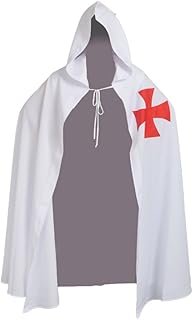 Medieval Templar Knights Cloak Hospitaller Teutonic Robe Halloween Cape