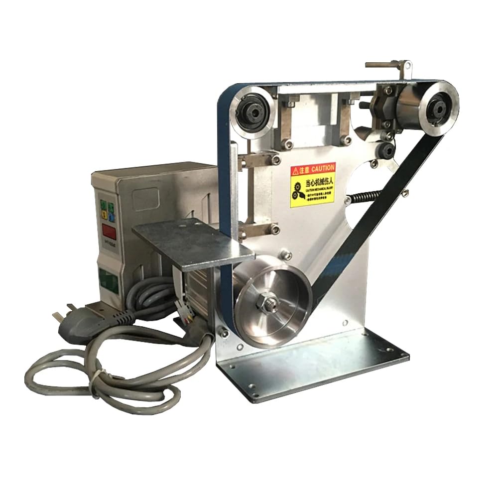 762x25MM Double Working Face Belt Grinder Machine, Belt Grinding Polishing Machine Fixed Angle Opening V Machine with Brushless Motor