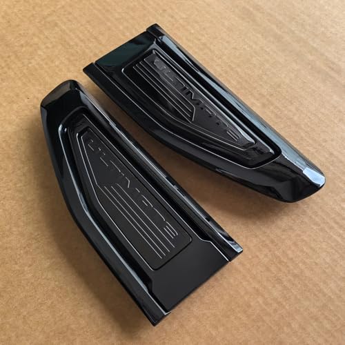 Image of 2pack OEM 2021-2024 Ultimate Vent Emblem Right Left 3D Badge Replacement for Yukon and Yukon XL Denali At4 84846762 (Gloss Black)