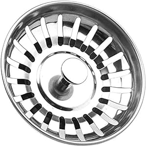 Tomario Kitchen Sink Strainer Plug Stainless Steel Thicken for Kitchen Sink, Hole Diameter 78mm