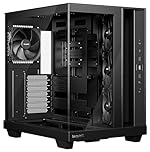 be quiet! Light Base 500 PC Case, Fully Windowed Front And Side Panel, Show Case, Dual Chamber Design, 4 Pure Wings 3 PWM Fans, No RGB, Backside Connector Design