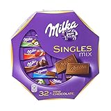 Milka Singles Mix Assorted Mini Alpine Milk Chocolate Bars 138g / 5oz